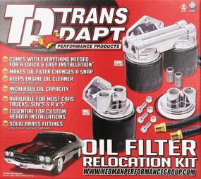 img 1 attached to 🔧 Trans-Dapt Performance Single Oil Filter Relocation Kit