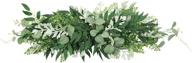 🌿 artlines 28-inch greenery swag artificial front door wreath hanging eucalyptus leaves garland - home indoor outdoor window wall wedding party decoration (swag, 28'' willow/eucalyptus leaf) логотип