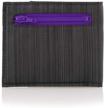 allett nylon wallet purple zipper logo