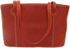 img 3 attached to Piel Leather Shopping Tote Black Women's Handbags & Wallets in Shoulder Bags