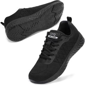 img 4 attached to STQ Sneakers Lightweight Breathable Athletic Women's Shoes in Athletic