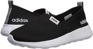 👟 stylish and comfortable: adidas women's cloudfoam lite racer slip on sneakers logo