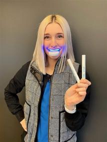 img 3 attached to 🦷 Spear Smile Luxury Home Teeth Whitening Kit: Professional LED light for 32X Whiter Teeth, Sensitivity-Free! Includes 4 Deluxe Whitening Pens, 60 Treatments, Teeth Whitening System