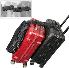img 1 attached to 🧳 Luxebell Luggage Straps X1 - 64" (2-Pack)