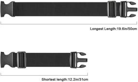 img 3 attached to 🧳 Luxebell Luggage Straps X1 - 64" (2-Pack)