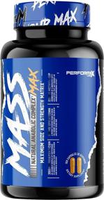 img 3 attached to 💪 Performax Labs MassMax: Natural Anabolic & Androgenic Complex to Boost Muscle Mass & Size, Testosterone Booster for Improved Protein Synthesis & Appetite - 120 ct (30 Servings)