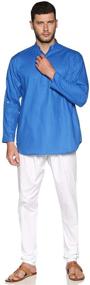 img 4 attached to SETHUKRISHNA MENS KURTA WITH PYJAMA Men's Clothing in Sleep & Lounge