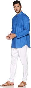 img 3 attached to SETHUKRISHNA MENS KURTA WITH PYJAMA Men's Clothing in Sleep & Lounge