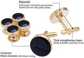 img 3 attached to 👔 Salutto Cufflinks Studs: Elevate Your Formal Attire with French Men's Accessories
