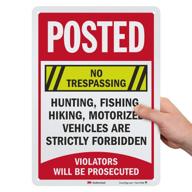 🚧 maximize security: smartsign posted trespassing prosecuted reflective unveiled! logo