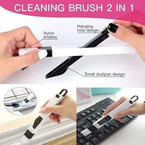 img 1 attached to 🧹 AMHCORKZ 11PCS Creative Groove Cleaning Brush Set - Window Groove Brushes+Dustpan Brushes+Orbit Brushes, Effective Magic Window Cleaning Brush for Corner and Gap Cleanliness