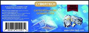 img 1 attached to 🔌 Премиум 100X Cybertech Cat6, Cat5e RJ-45 Ethernet модульные сжимные разъемы - высококачественные штекеры для надежных соединений - бутылка с 100 разъемами