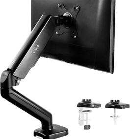 img 4 attached to 🖥️ Enhance Your Workspace with VIVO Height Adjustable Monitor Arm - Single Counterbalance Desk Mount for Screens up to 27 inches
