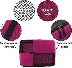 img 3 attached to 🧳 Highly Portable and Durable SmarTour Organizers Suitcase - Lightweight 5P 02 2 New