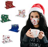 christmas disposable face_masks fashion protection occupational health & safety products logo