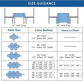 img 2 attached to 🧼 Premium Washable Waysle Rectangular Polyester Tablecloth: Durable, Stain-Resistant, and Easy to Clean