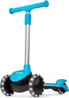 🛴 jetson lumi 3 wheel light-up kick scooter - perfect scooter for boys or girls, ages 3+ - enhanced safety with max grip light up deck and pvc wheels - adjustable height for optimal comfort logo