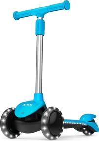 img 4 attached to 🛴 Jetson Lumi 3 Wheel Light-Up Kick Scooter - Perfect Scooter for Boys or Girls, Ages 3+ - Enhanced Safety with Max Grip Light Up Deck and PVC Wheels - Adjustable Height for Optimal Comfort