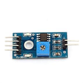 img 2 attached to 🌡️ 3-Pack of HiLetgo LM393 Rain Drops Sensor with Weather Moisture Monitoring, Humidity Sensitivity Module, Nickeled Plate for Arduino, 3.3-5V Compatible