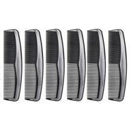 🪒 ultimate grooming tool: luxxii (6 pack) 5" pocket hair comb for men's hair, beard, mustache, and sideburns logo