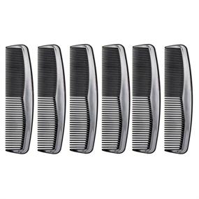 img 3 attached to 🪒 Ultimate Grooming Tool: Luxxii (6 Pack) 5" Pocket Hair Comb for Men's Hair, Beard, Mustache, and Sideburns