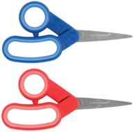 ✂️ schoolworks 5 inch pointed-tip children's scissors, 2-pack, assorted colors logo