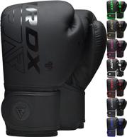 high-quality rdx boxing gloves for sparring muay thai - premium maya hide leather, kara patent pending - ideal for kickboxing, mma training, punch bag & focus mitts pads - double end ball punching workout - ventilated palm logo