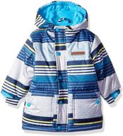 🧥 wippette boys' ski jacket with stripes logo