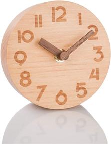 img 4 attached to 🕰️ Artinova Handmade Wooden Desk Clock for Home Bedroom Office - Silent, ARTA-6039