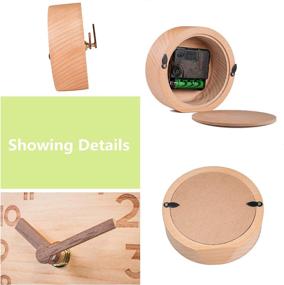 img 2 attached to 🕰️ Artinova Handmade Wooden Desk Clock for Home Bedroom Office - Silent, ARTA-6039