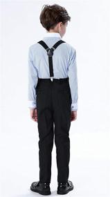 img 3 attached to Boys' Clothing for Toddler Formal Suspender Wedding Ceremony