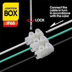 img 1 attached to 🔌 Versatile IP68 Waterproof Junction Box: Outdoor 3-Way Plug Line M25 Coaxial Cable Connector for 4-14mm Wire – Ideal for External Power Cord Junctions