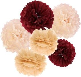 img 3 attached to 🎉 Burgundy Gold Fall Birthday Decorations for Women - Celebrate in Style with HAPPY BIRTHDAY Balloons and Party Supplies for 30th/40th/50th Birthdays