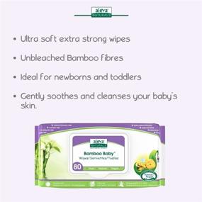 img 2 attached to 👶 Aleva Naturals Bamboo Baby Wipes: Gentle, Extra Strong, Super Soft, Natural & Vegan – 80 Count (Pack of 6)