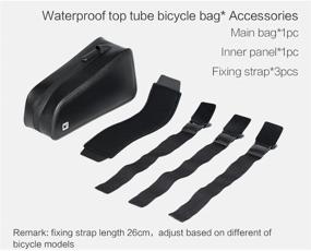 img 2 attached to 🚲 Rhinowalk Bike Bag: Waterproof and Stable Bicycle Frame Bag for Professional Cyclists