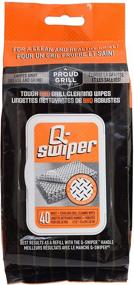 img 1 attached to 🔥 Proud Grill Company Q-Swiper Grill Cleaning Wipes - 40 Count. Bristle Free and Wire Free Grill Cleaner. Compatible with Q-Swiper Grill Brush (Sold Separately)