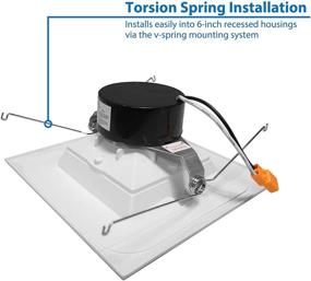 img 2 attached to 💡 NICOR Lighting Recessed Downlight DQR6 10 120 2K WH BF: Premium Efficient White LED Fixture