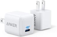 🔌 anker nano charger 20w usb c [2-pack] - fast charger for iphone 12/11, galaxy, pixel & ipad pro logo