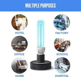 img 2 attached to 🔆 25W UVC Lamp with Timer and Remote Control - UV Germicidal Light Bulb for Home Sanitization, No Ozone Emission UV Disinfection and UV Light Sanitizer Solution