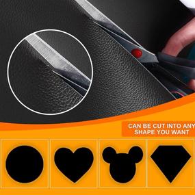 img 1 attached to 🔧 Self-Adhesive Leather Repair Tape: 2 Packs, 3X60inch First Aid Patch Kit for Sofas, Car Seats, Handbags, Furniture, Drivers Seat - Black