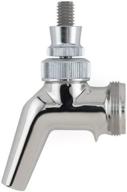 premium polished chrome perlick 🍺 beer faucet - u.s. industry standard, silver logo