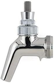 img 1 attached to Premium Polished Chrome Perlick 🍺 Beer Faucet - U.S. Industry Standard, Silver