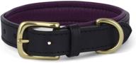 genuine leather dog collars: comfortable & strong for all breeds - soft padding & saddle-grade leather - durable with solid brass buckle logo