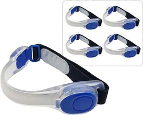 img 4 attached to Armbands Bracelets Wristbands Flashing Festivals Sports & Fitness for Running