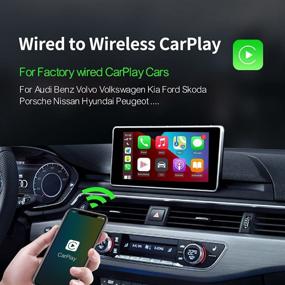 img 3 attached to 🚗 Enhanced Wireless CarPlay Adapter 2.0: Convert Wired to Wireless CarPlay Dongle for Audi/Porsche/Volvo/Volkswagen