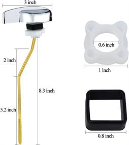 img 3 attached to Jmkcoz Angle Fitting Side Mount Toilet Flush Lever Handle: Universal Fit for TOTO & Kohler Toilets - Efficient Toilet Repair Handle