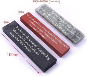 img 3 attached to 🪓 CHEERBRIGHT Sharpening Stone Set - 3 Piece for Optimal Blade Sharpening