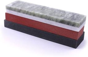 img 2 attached to 🪓 CHEERBRIGHT Sharpening Stone Set - 3 Piece for Optimal Blade Sharpening