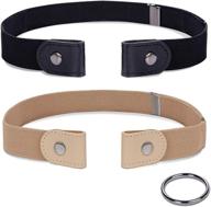 buckle elastic belts invisible stretch logo