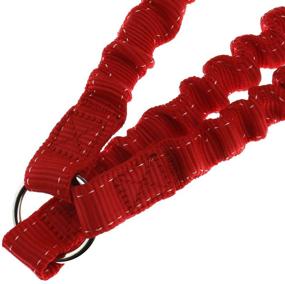 img 1 attached to 🐾 SING F LTD 3-Way No-Tangle Triple Coupler Dog Bungee Walk Leash Lead Rope Strap - Red